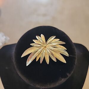 Vtg Sarah Coventry Sunburst Brooch Starburst Fireworks Estate